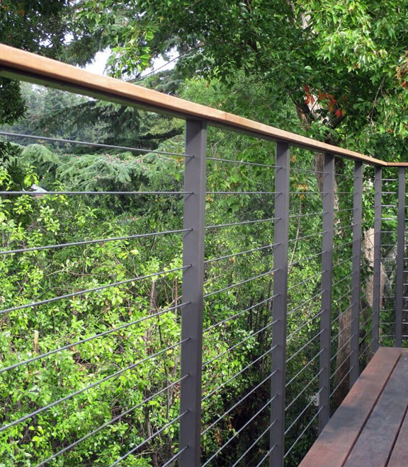 a cable railing system ads beauty and durability and much more to your property