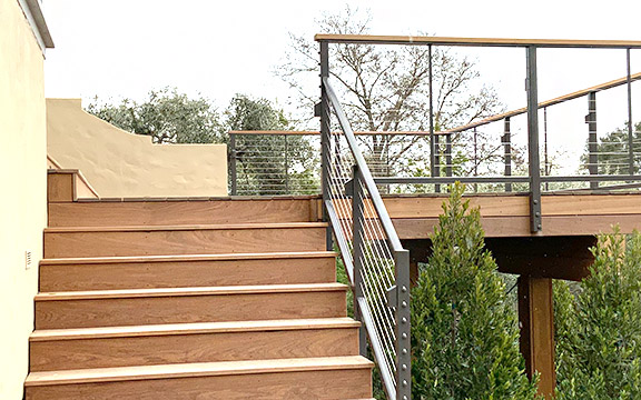a railing installation in Los Gatos done by our pro team