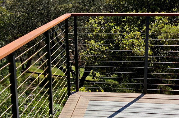 our dedicated pros finished a railing installation in Santa Cruz 