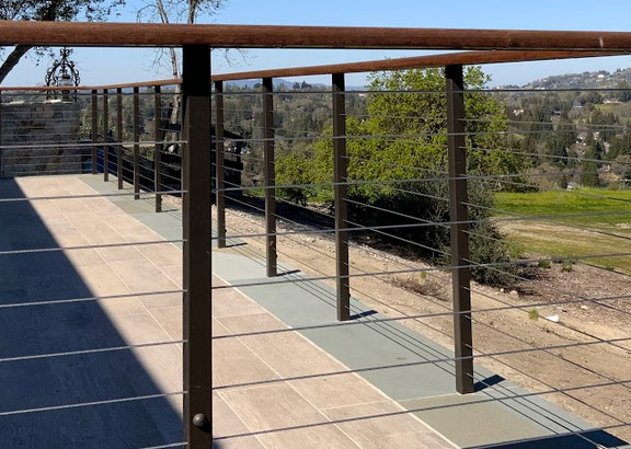 our team finished a professional cable railing installation in Saratoga