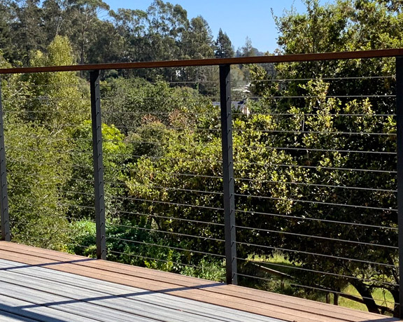 our team finished this high quality cable railing installation in Atherton, CA