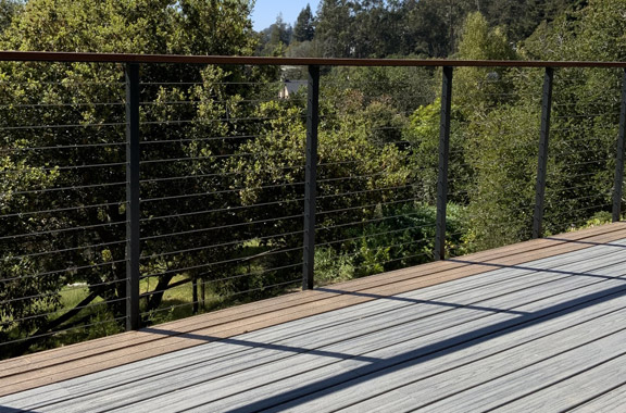our team finished the installation of these cable railings in Orinda, CA