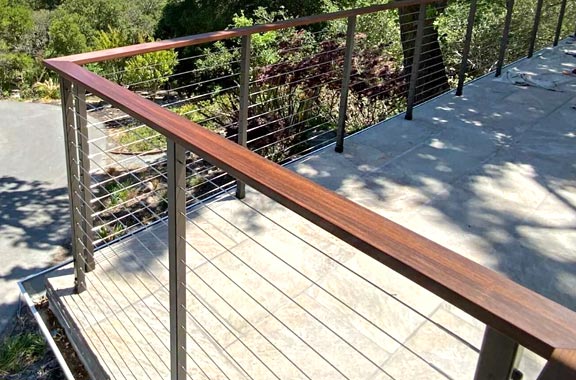 this top notch cable railing installation in Belvedere was done by our team