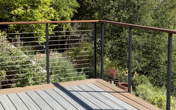 our team finished this cable railing installation in Corte Madera